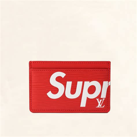 supreme lv card holder|louis vuitton supreme.